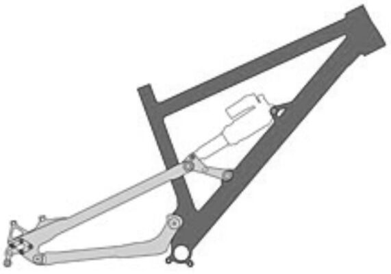 COLOUR BIOBIKE FULLSUSPENSION - FRAME